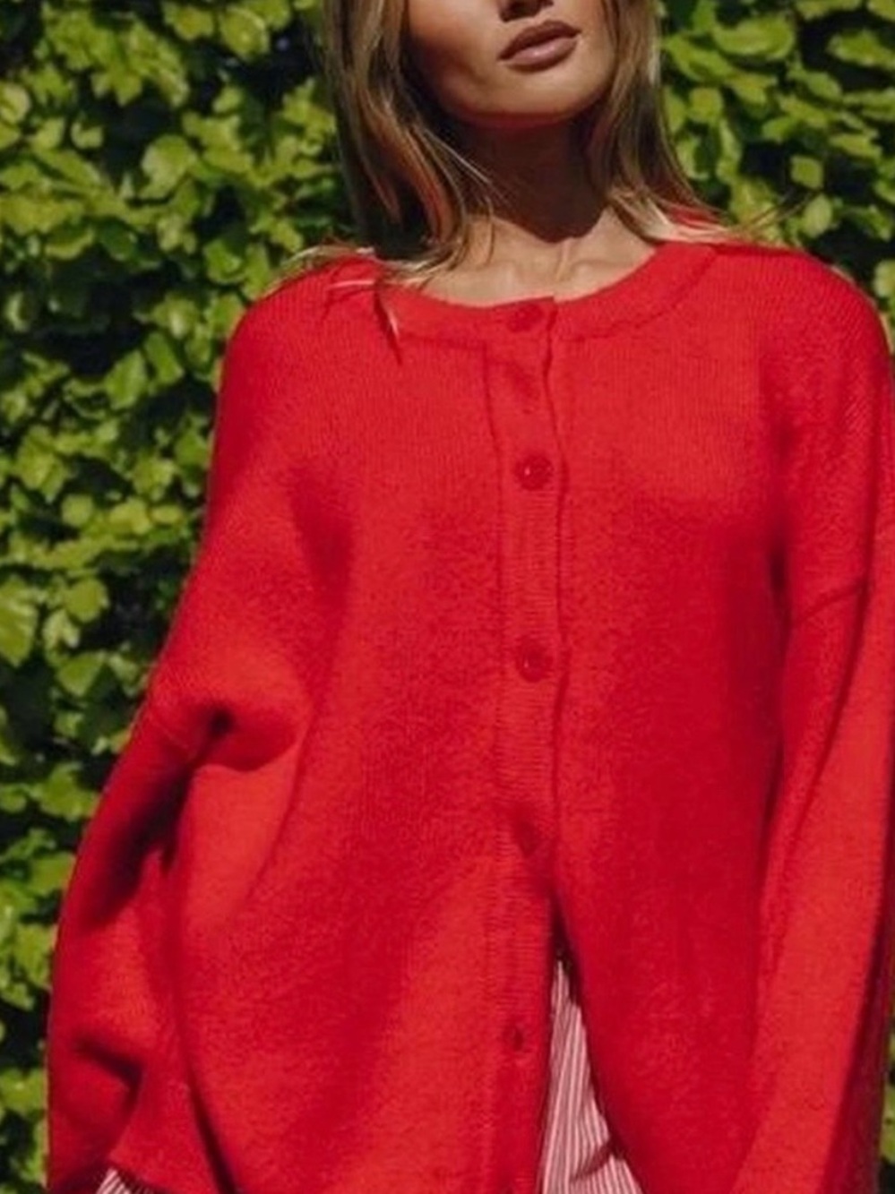 Daily Drills 🍓 Red Knit Cardigan